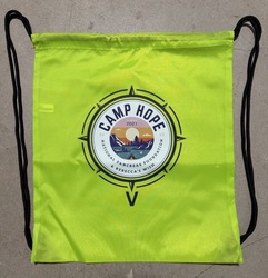 Green Draw String Camp Hope Bag